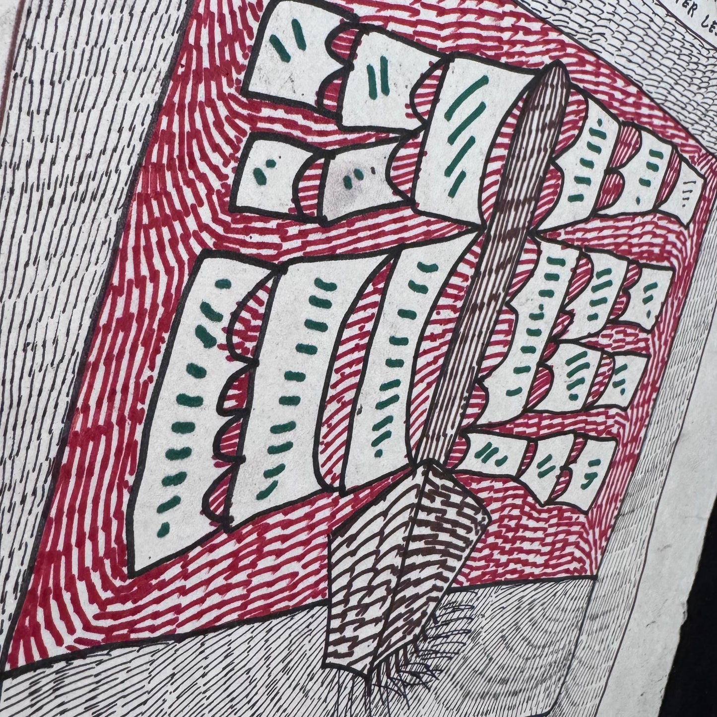 Sailboat on a Dirty Piece of Paper