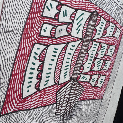 Sailboat on a Dirty Piece of Paper
