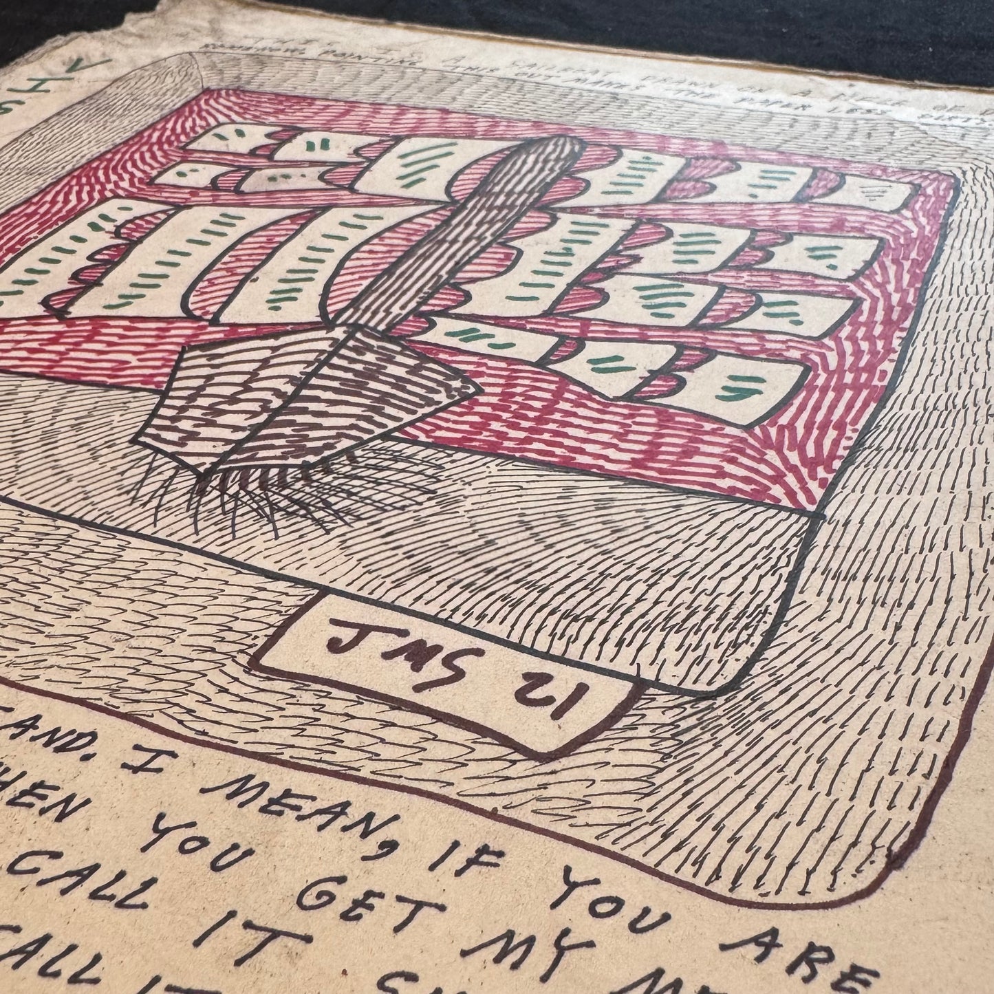 Sailboat on a Dirty Piece of Paper