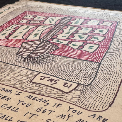 Sailboat on a Dirty Piece of Paper